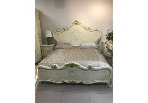 Кровать 1,8 м РОЯЛ ROYAL КА-05(W), слоновая кость