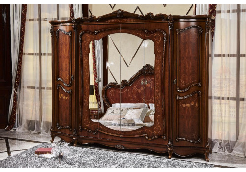 Шкаф 6-дверный РОЯЛ ROYAL КА-05(В), орех