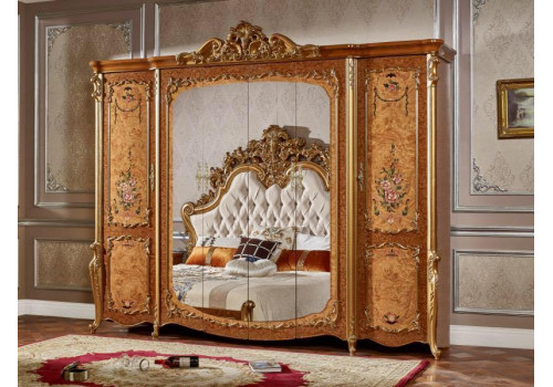 Шкаф 6-ти дверный  Сафия  Светлый орех 5116