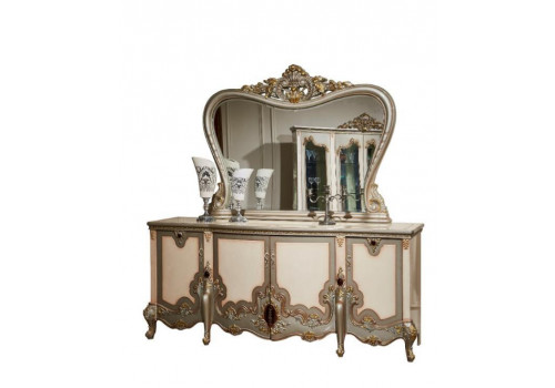 Комод с зеркалом Шанель 3911, слоновая кость
