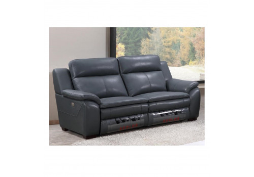 Диван  MK-4714-GL 3-местный реклайнер электрический