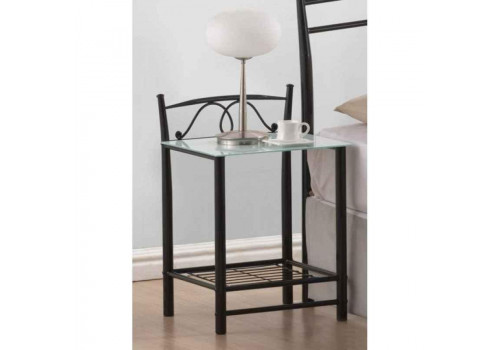 Тумба прикроватная 9300-GLS-ST MK-2124-BM