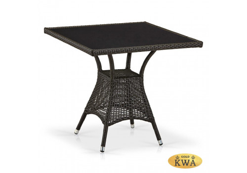 Плетеный стол T197BNS-W53-80х80 Brown