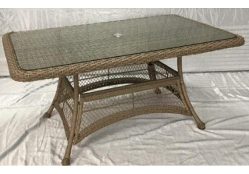 Плетеный стол T130Br-140x80 Brown