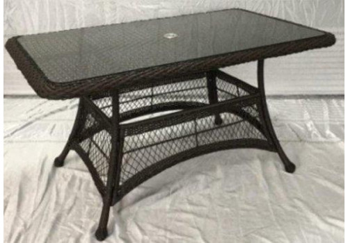 Плетеный стол T130-140x80 Beige