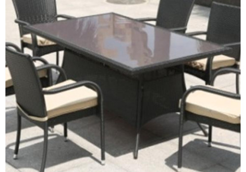 Плетеный стол T170S-W5 Black