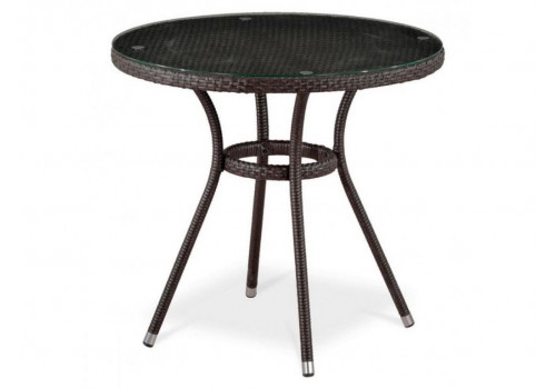 Плетеный стол T283ANT-W51-D80 Brown