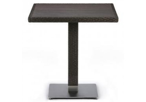 Плетеный стол T607D-W53-70x70 Brown