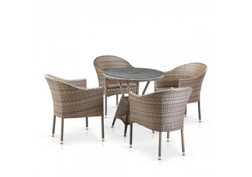 Комплект плетеной мебели T705ANT/Y350G-W1289 4Pcs Pale