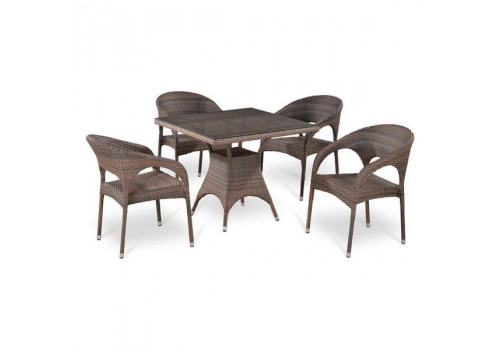 Комплект плетеной мебели T220BG/Y90CG-W1289 Pale 4Pcs