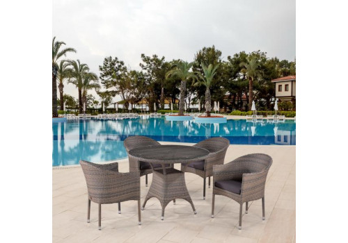 Комплект плетеной мебели T220CG/Y350BG-W1289 Pale 4Pcs