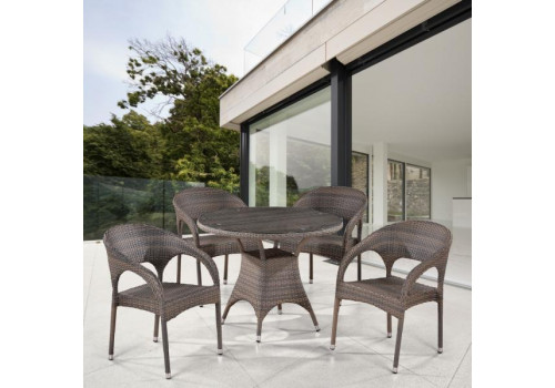 Комплект плетеной мебели T220CG/Y90CG-W1289 Pale 4Pcs