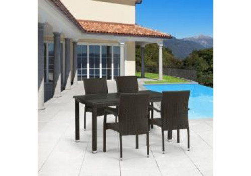 Комплект плетеной мебели T256A/Y379A-W53 Brown 4Pcs