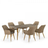 Комплект плетеной мебели T360B/Y360B-W65 Light Brown 4Pcs
