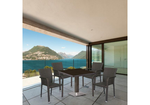 Комплект плетеной мебели T605SWT/A2001B-W53 Brown 4Pcs