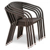 Комплект плетеной мебели T282ANT/Y137C-W53 Brown 4Pcs