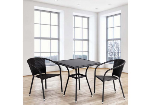 Комплект плетеной мебели T282BNS/Y137C-W53 Brown 2Pcs