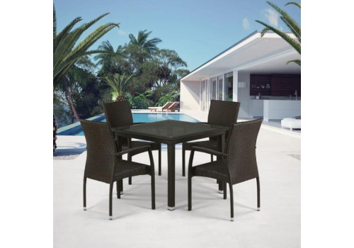 Комплект плетеной мебели T257A/Y379A-W53 Brown 4Pcs