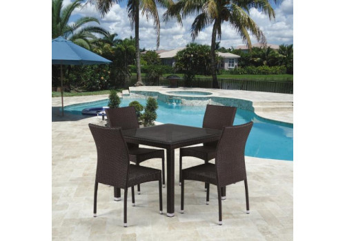 Комплект плетеной мебели T257A/Y380A-W53 Brown 4Pcs