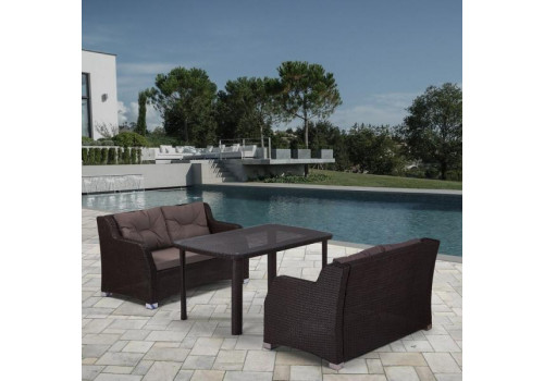 Комплект плетеной мебели T51A/S51A-W53 Brown