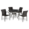 Комплект плетеной мебели T283BNT-W2390/Y282A-W52 Brown 4Pcs