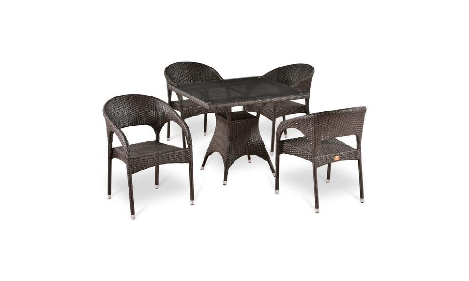 Комплект плетеной мебели T220BT/Y90C-W51 Brown 4Pcs