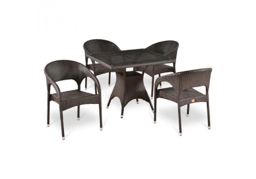 Комплект плетеной мебели T220BT/Y90C-W51 Brown 4Pcs
