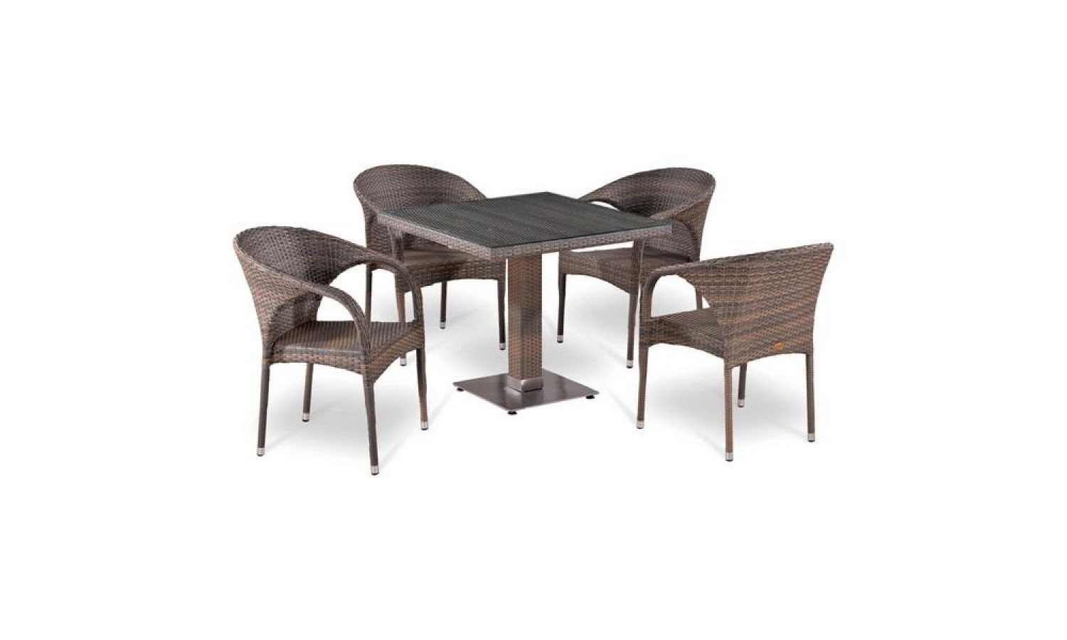 Комплект плетеной мебели T503SG/Y290BG-W1289 Pale 4Pcs
