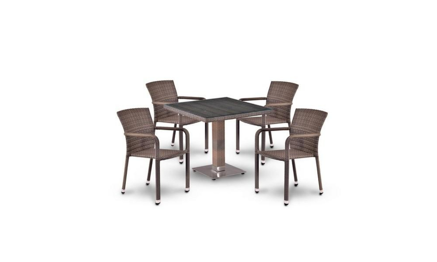 Комплект плетеной мебели T503SG/A2001G-W1289 Pale 4Pcs