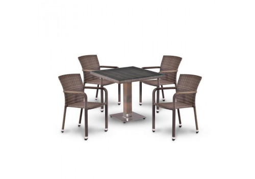 Комплект плетеной мебели T503SG/A2001G-W1289 Pale 4Pcs
