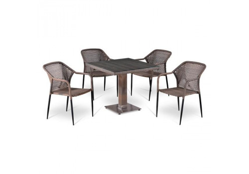 Комплект плетеной мебели T503SG/Y35G-W1289 Pale 4Pcs