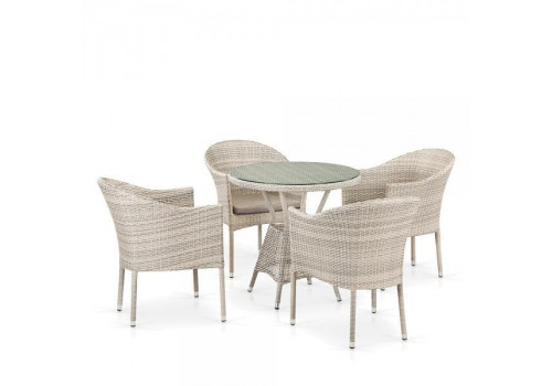 Комплект плетеной мебели T705ANT/Y350-W85 4Pcs Latte