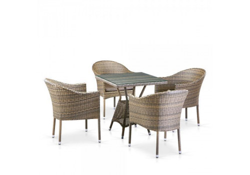 Комплект плетеной мебели T706G/Y350G-W1289 4Pcs Pale