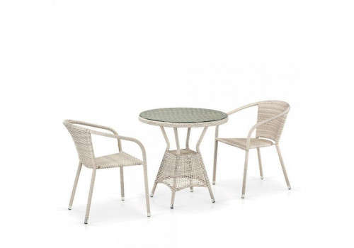 Комплект плетеной мебели T705ANT/Y137C-W85 2Pcs Latte