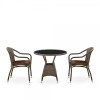 Комплект плетеной мебели T707ANS/Y480A-W53 Brown 2Pcs
