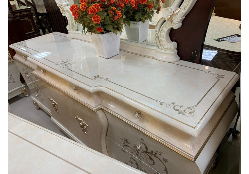 Гостиная  Теодора TEODORA 3868 , с 2-дверной витриной, беж