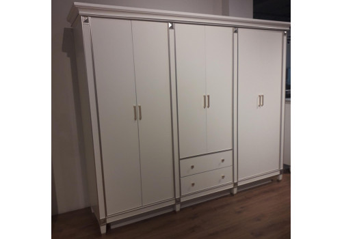 Шкаф 6-ти дверный  Тильда  БЕЗ ЗЕРКАЛ MK-6824-PPG