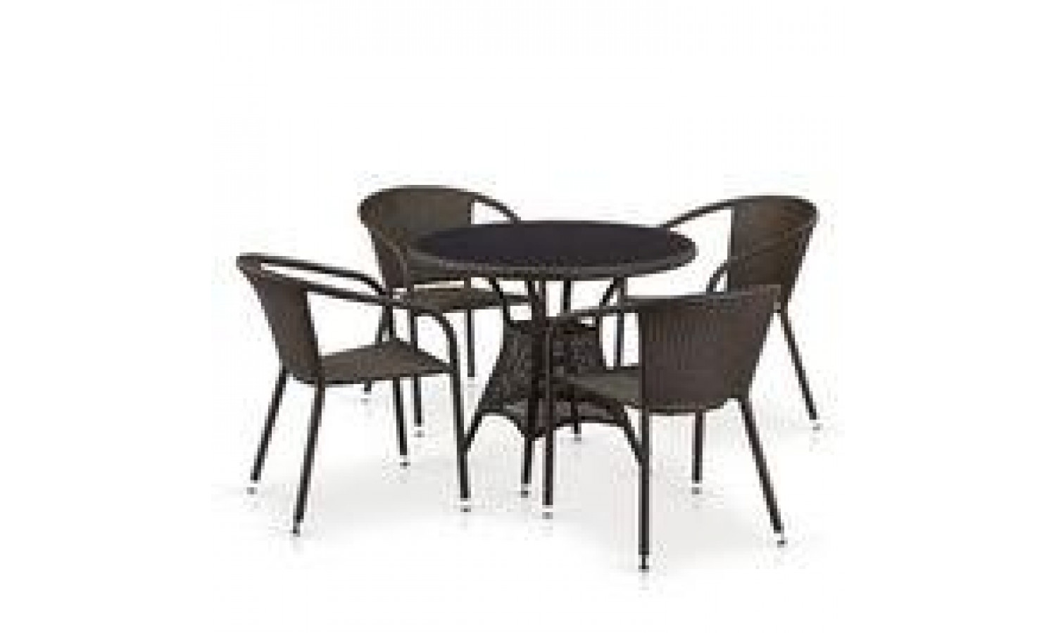 Комплект плетеной мебели T283ANT/Y90C-W51 Brown 3Pcs