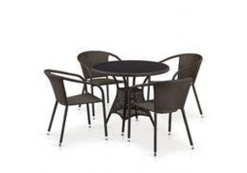 Комплект плетеной мебели T283ANT/Y90C-W51 Brown 3Pcs