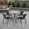 Комплект плетеной мебели Николь-1B TLH-037BR2/087-D80 Brown 4Pcs