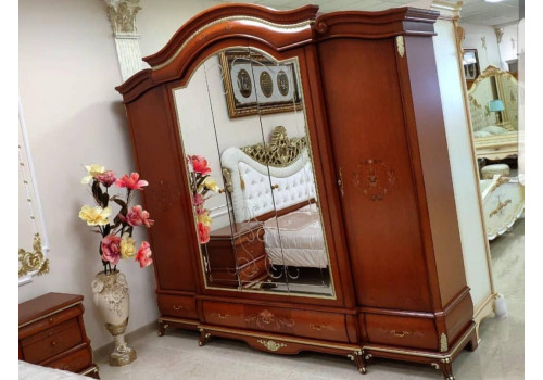 Шкаф 5-дверный ВАЛЕНСИЯ 3919, орех