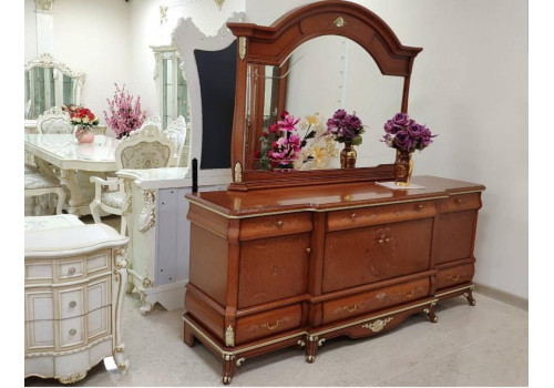 Комод с зеркалом ВАЛЕНСИЯ VALENSIA 3919, орех