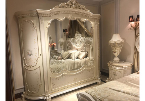 Шкаф 6-дверный ВЕРДИ VERDI 3916, слоновая кость