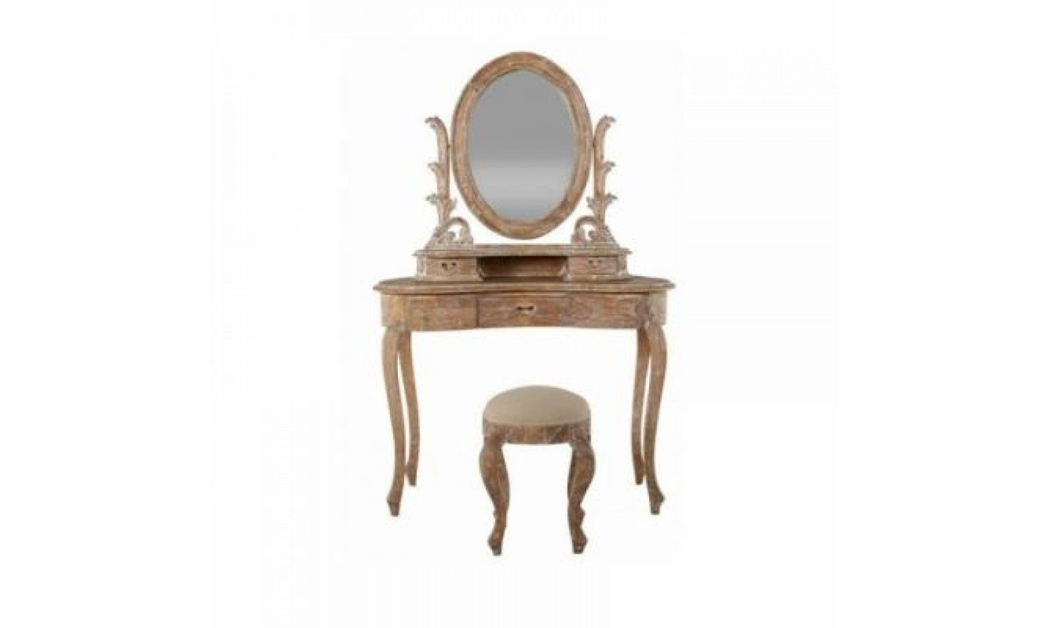 Туалетный столик Queen Anne MK-2506-AB 100х45х154 см Античный бежевый
