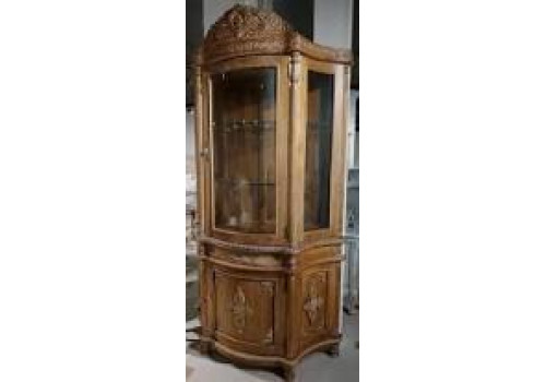 Витрина  MK-2403-AB 1-дверная 130х50х237 см Античный бежевый