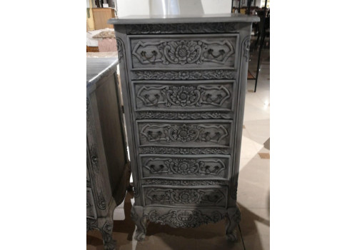 Комод Versaille MK-2505-AG 60х46х119 см Античный серый