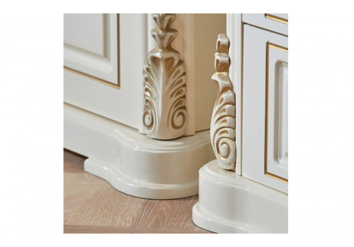 Гостиная Мадлен (ТВ тумба, пенал пр. и лев.) крем