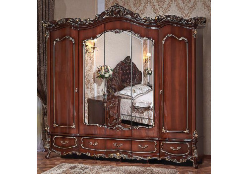 Спальня Элиза Люкс орех 3-ств 1,6м