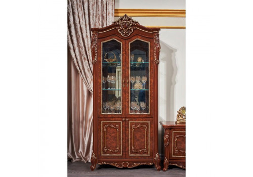 Витрина 2-х ств Джоконда орех радика