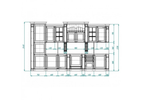 Кухня Камелия  прямая 3,90